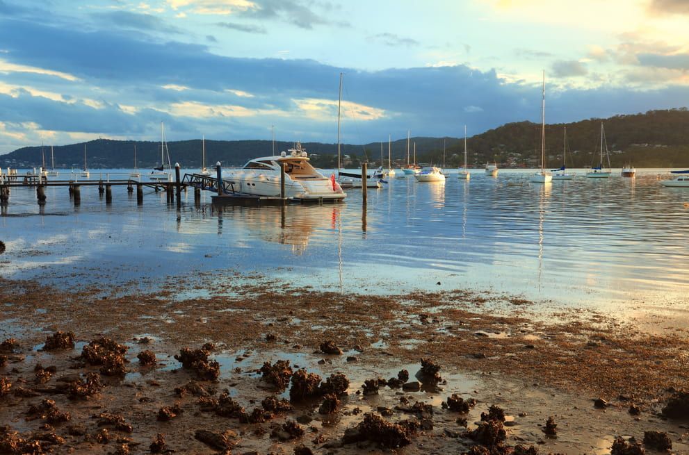 A Boat is Docked — Exquisite Exterior Cleaning In Gosford, NSW