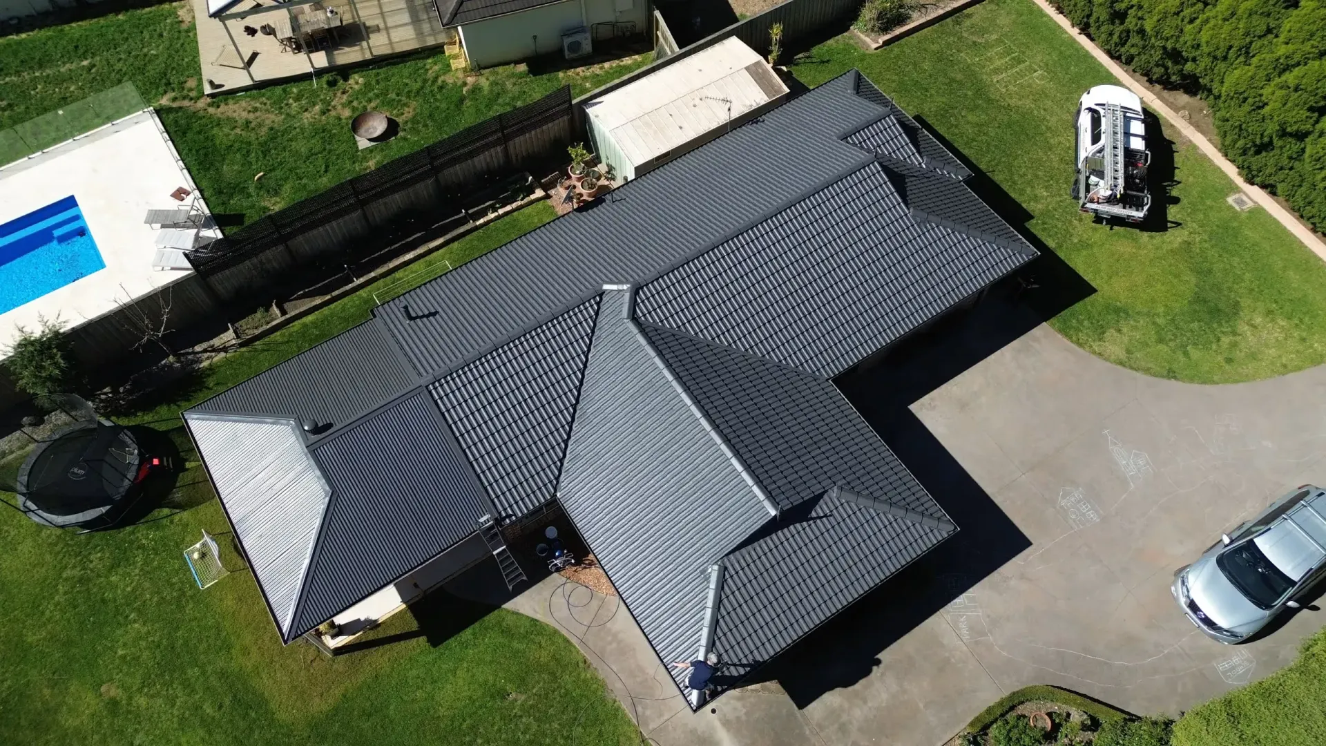 A newly repaired roof in Sydney