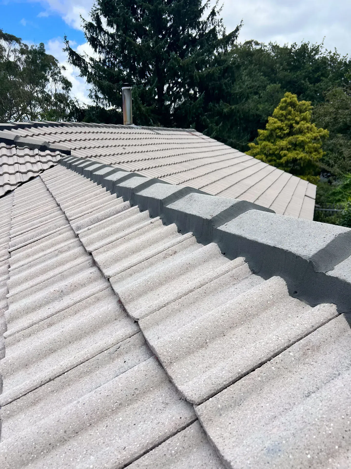 A recently repaired roof in Sydney