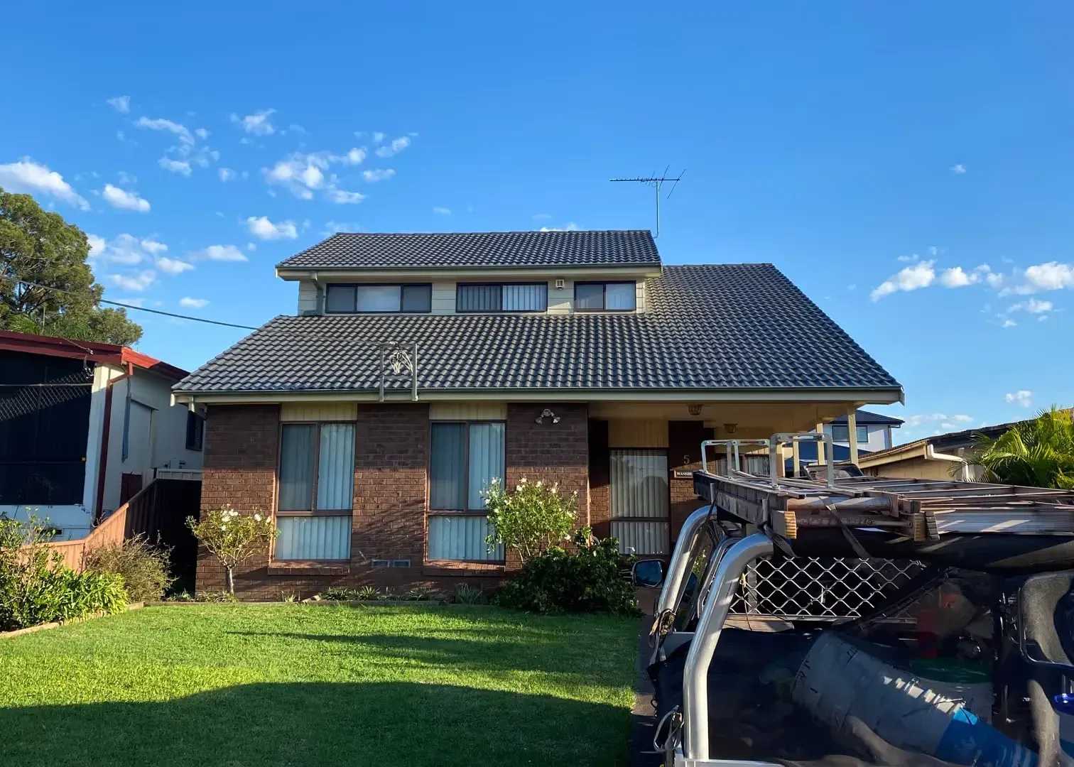 A newly painted roof in Sydney