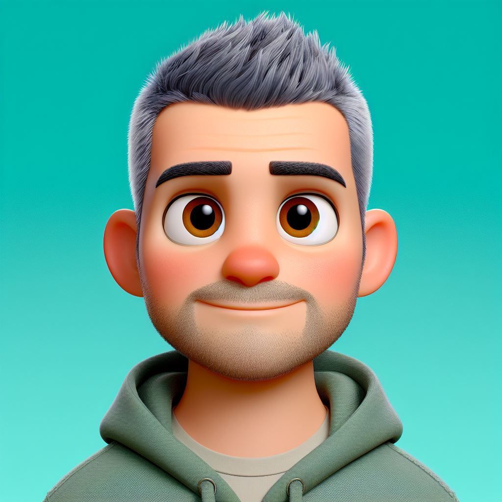 Risani moški s sivimi lasmi, rjavimi očmi in kozjo bradico, ki nosi zeleno kapuco s kapuco.