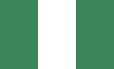 Nigerian flag green white green stripes