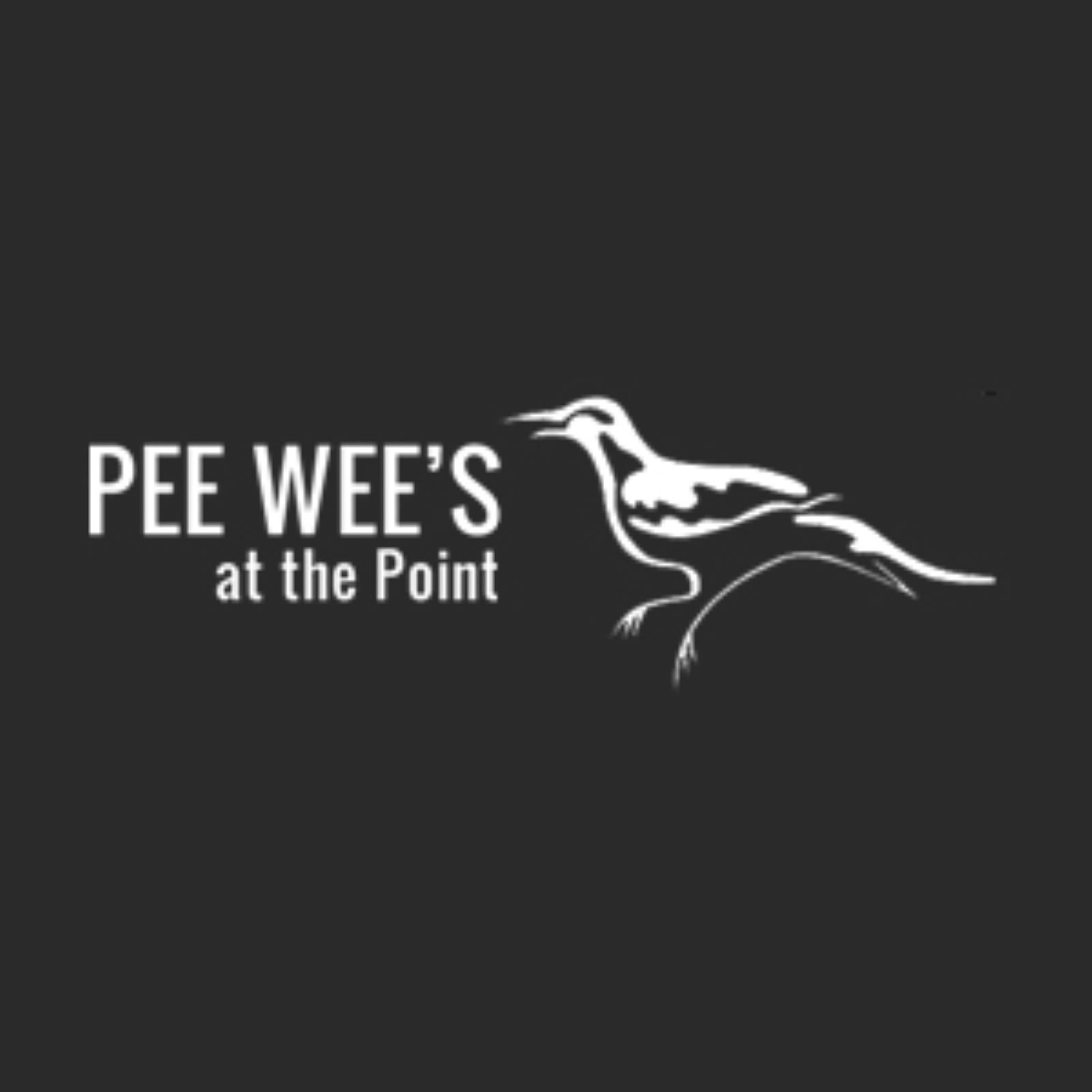 A Black and White Logo for Pee Wee's at the Point — Prime Meats NT in Coconut Grove, NT