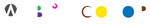 Webs of Color logo with white letters and colored shapes in and around the letters.
