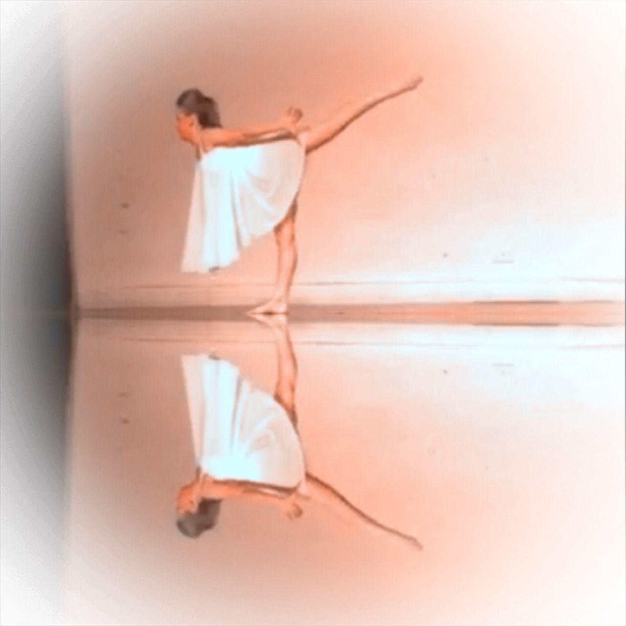 Young energetic dancer performs modern dance pose