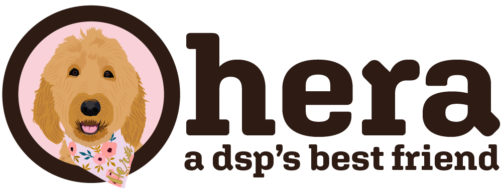 The logo for hera a dsp 's best friend shows a dog wearing a bow tie.