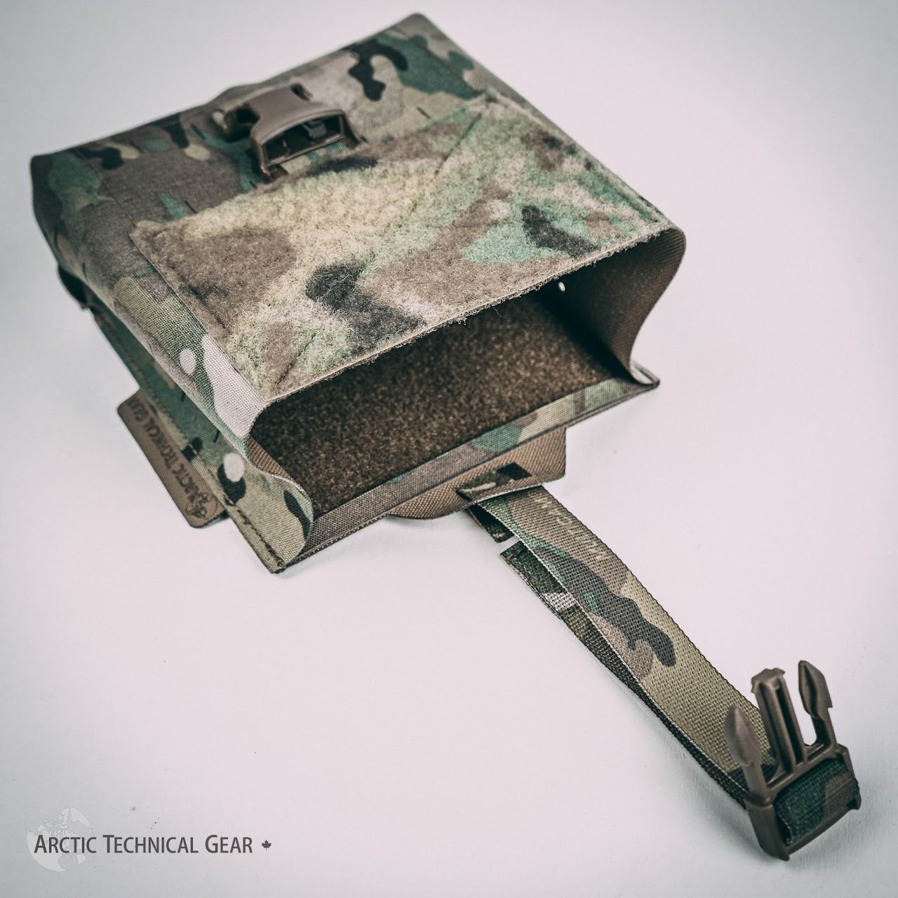 Pouch removable over strap