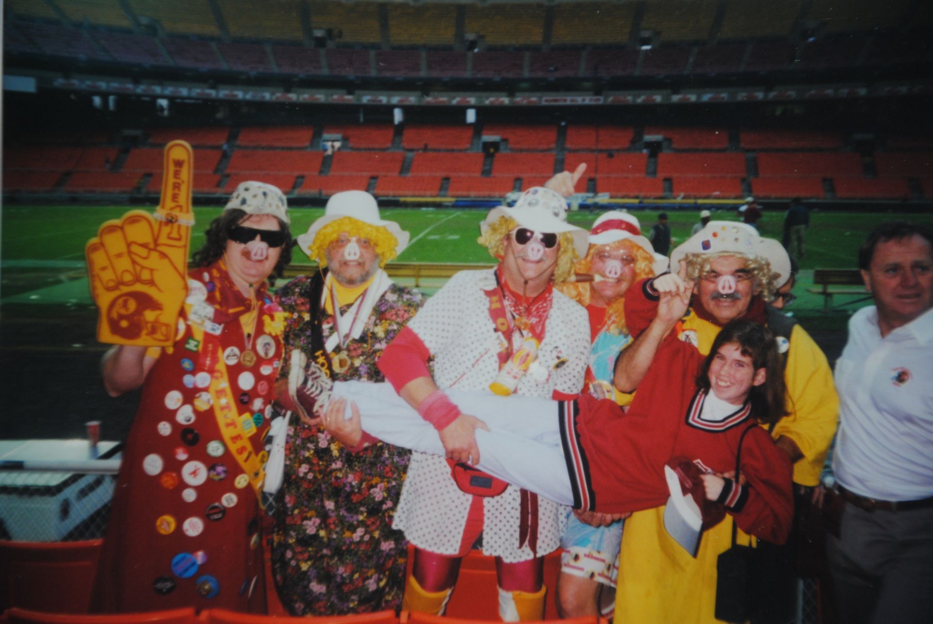 LBF Hero Becca Lilly with Redskins fans