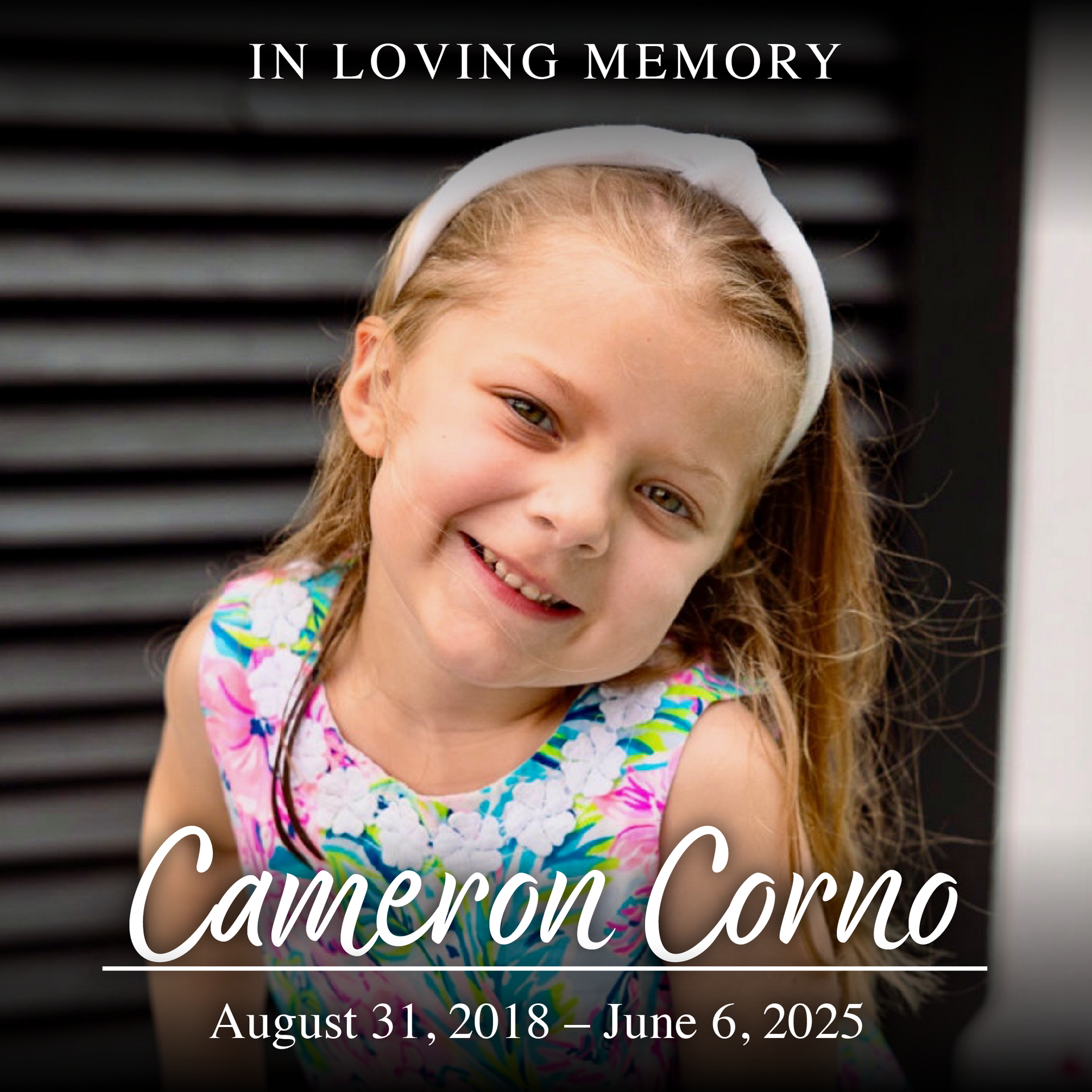 LBF Hero Cameron Corno in hospital bed