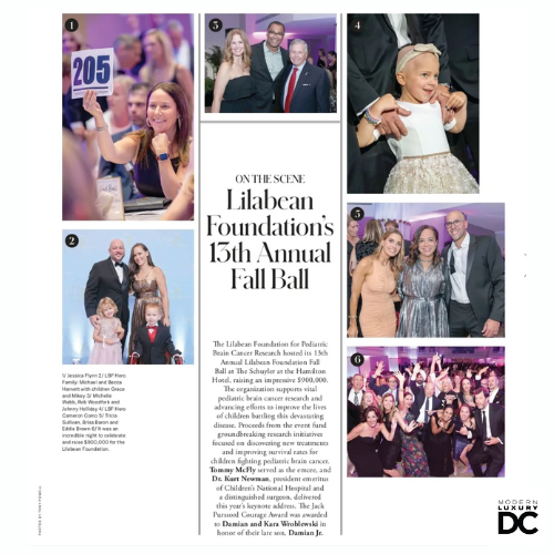 DC Moder Luxury Magazine collage of pictures of The Lilabean Foundation Heroes