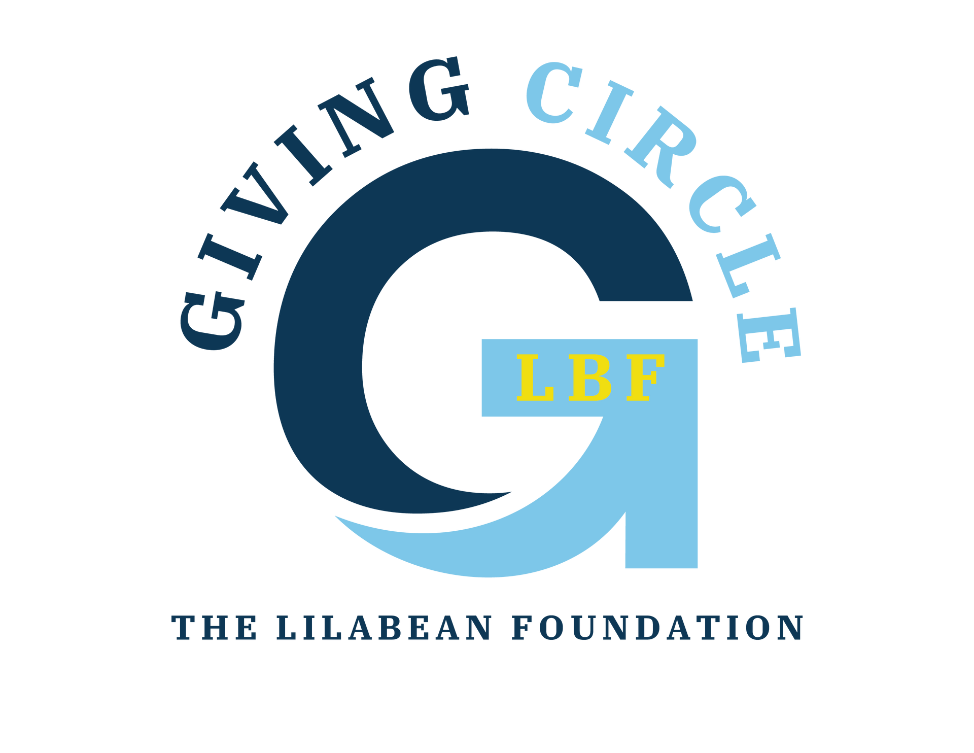 The giving circle logo for the lilabean foundation