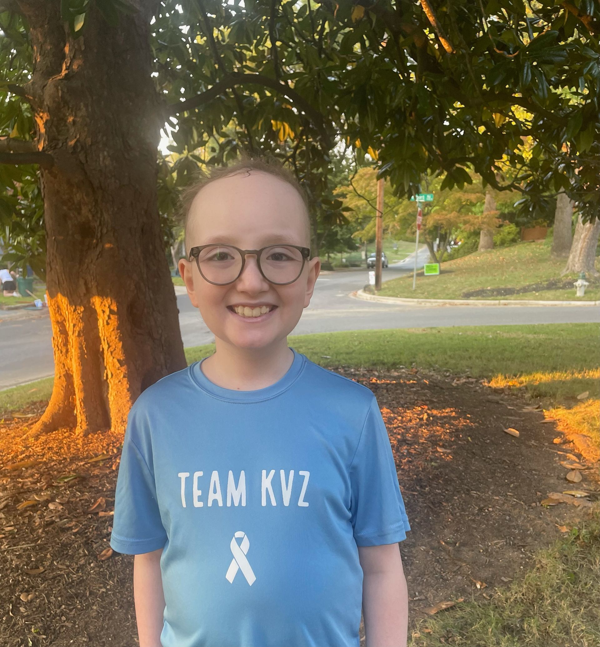 Kasey wearing glasses