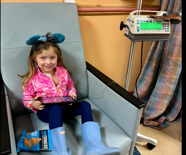 LBF Hero Cameron in hospital chair