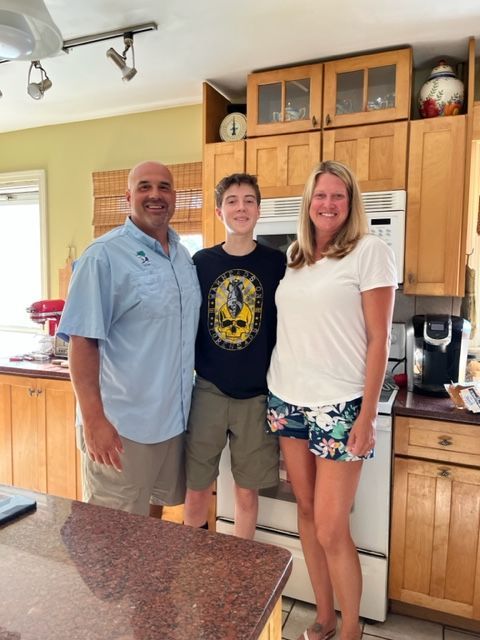 LBF Hero Junior Wroblewski with mom and dad
