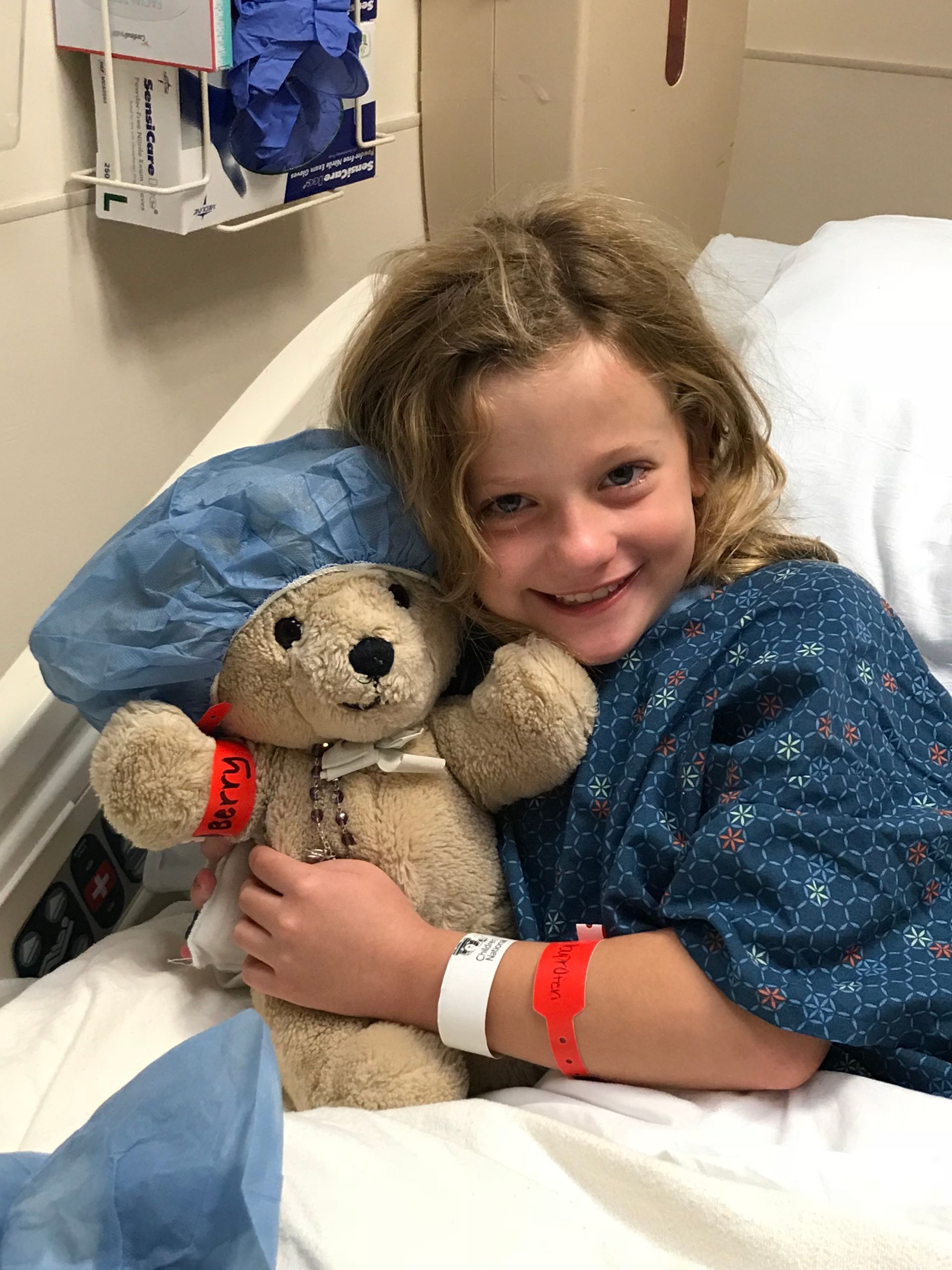 LBF Hero Maddie with teddy bear
