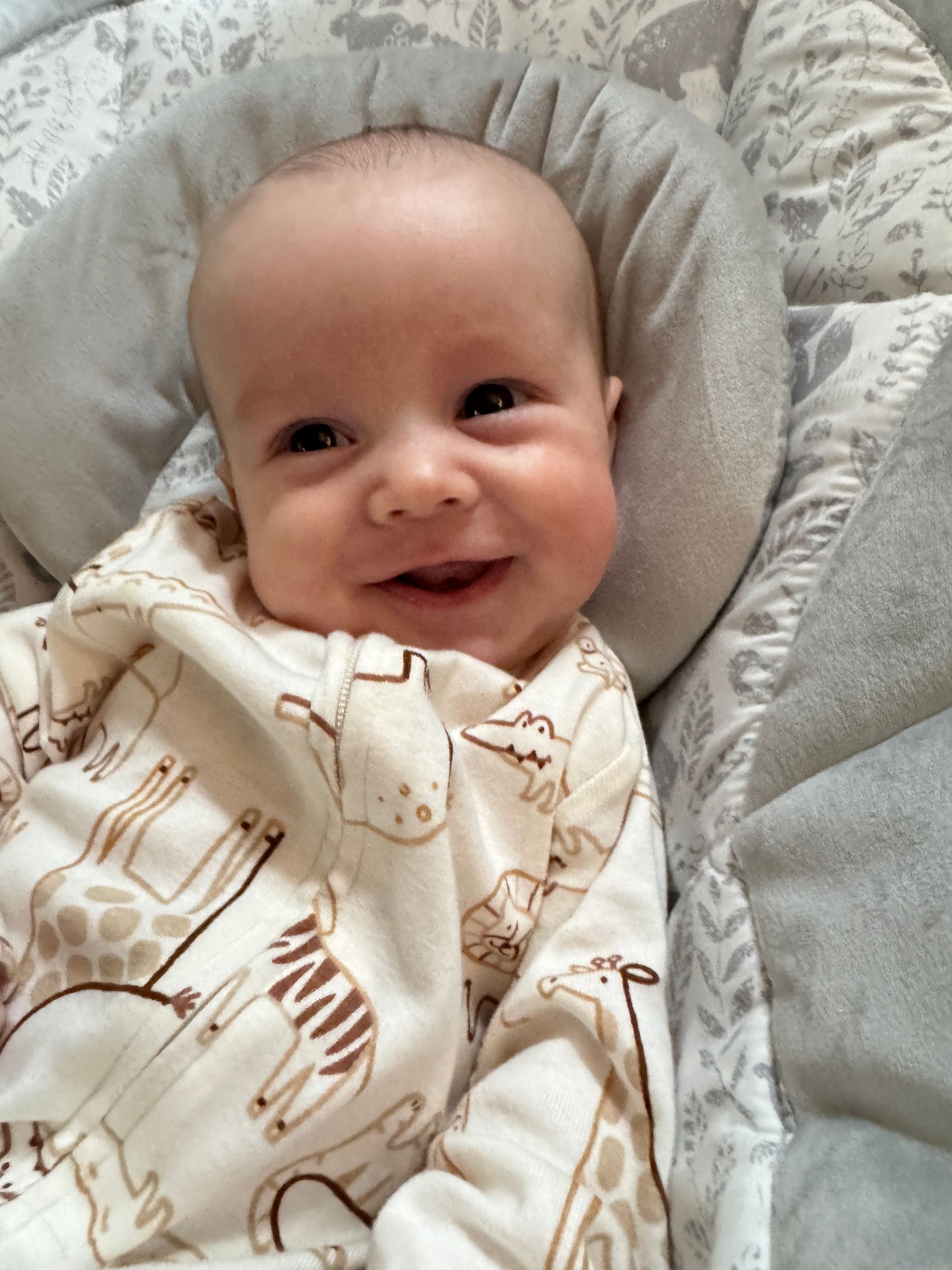 LBF Hero Nate Atkins wrapped in a blanket