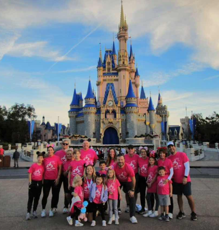 LBF Hero Cameron and family in Disney World