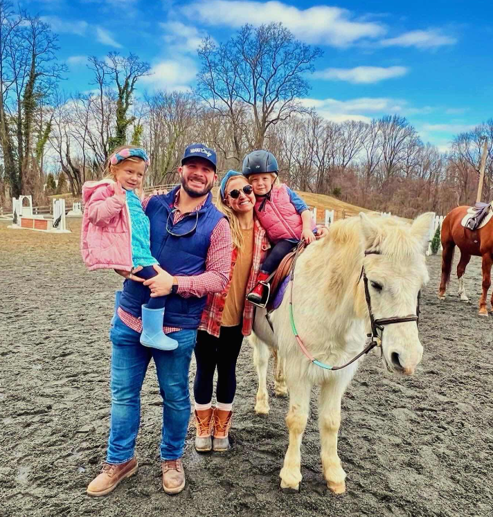 LBF hero Cameron and her family with a horse