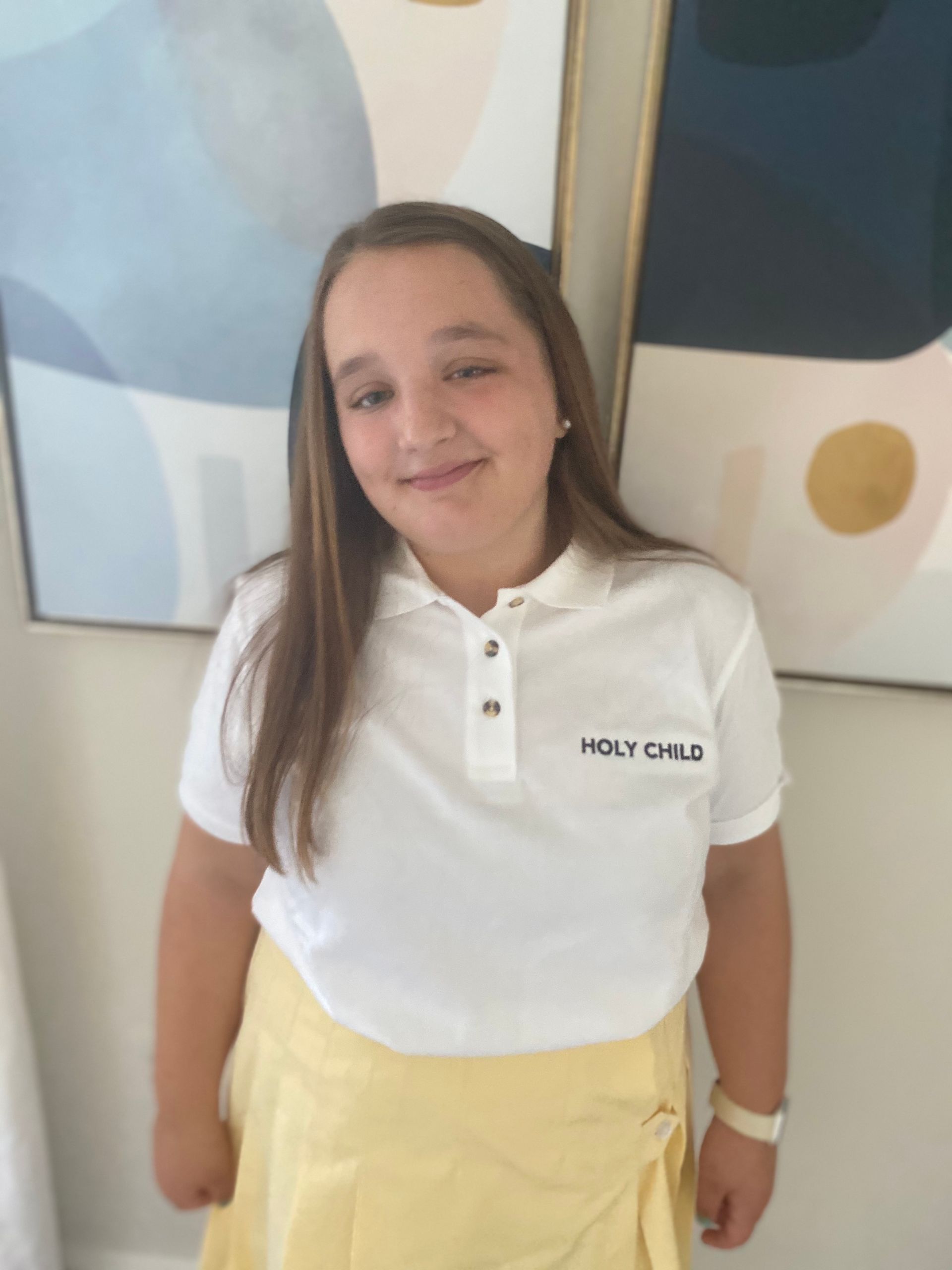 LBF Hero Lila Giroux in school uniform
