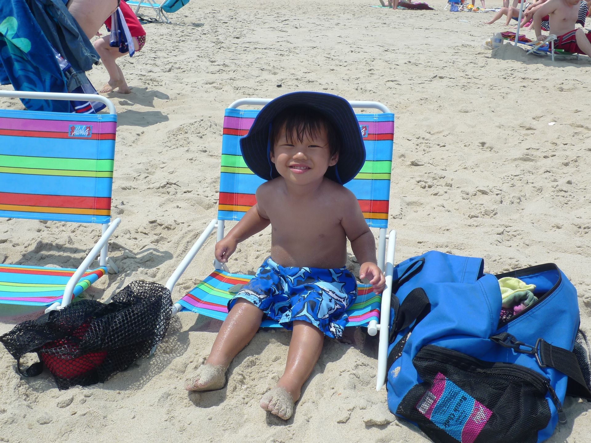 LBF Hero William Hovis in a beach chair