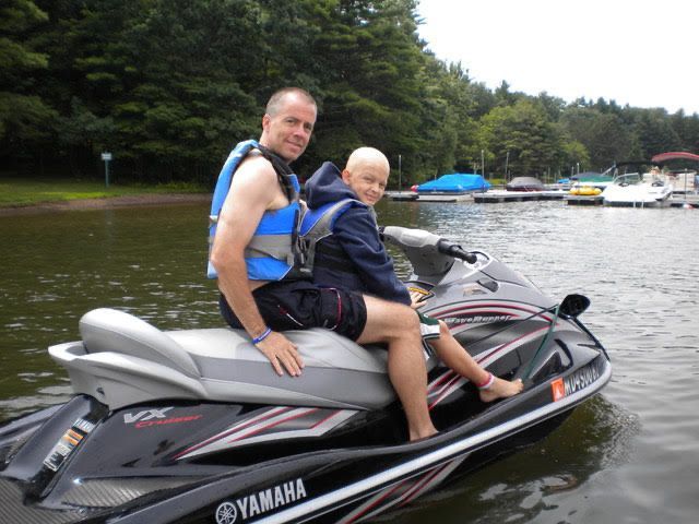 LBF Hero Jack Rolle on a jet ski
