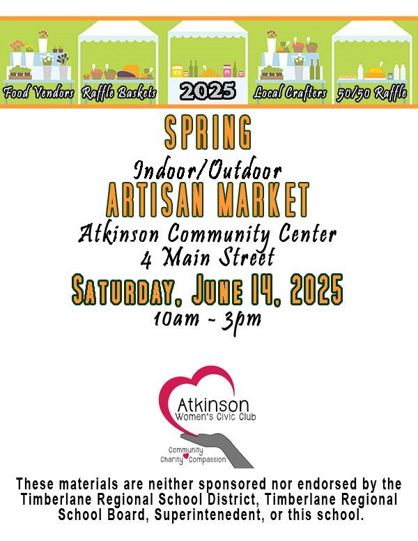 June 2025 Indoor and Outdoor Artisan Market