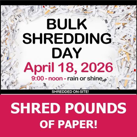 2026 Spring Shredding Event