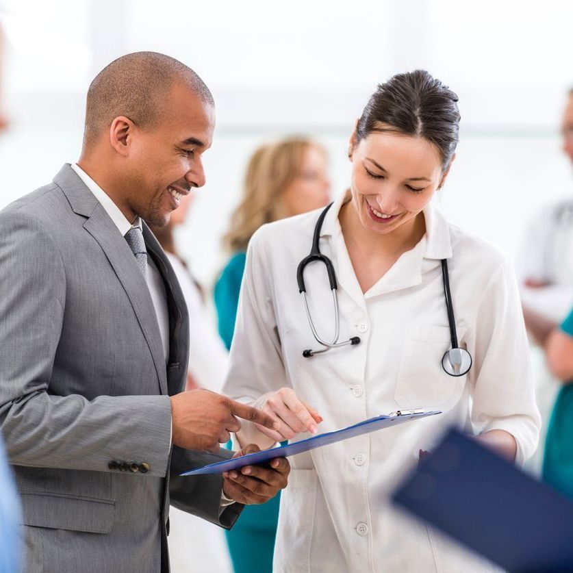 A group of doctors standing