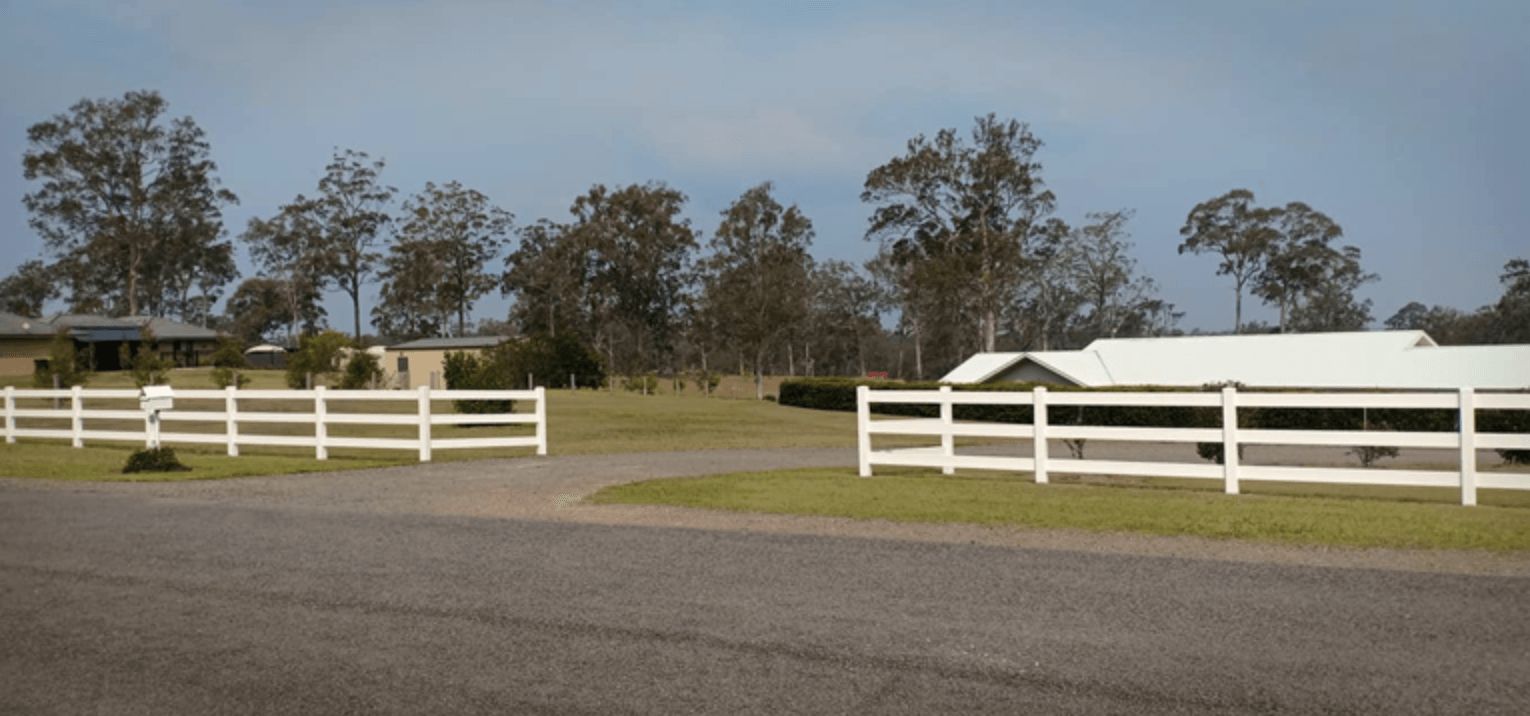 White PVC Fence — Professional Fencing in Taree, NSW