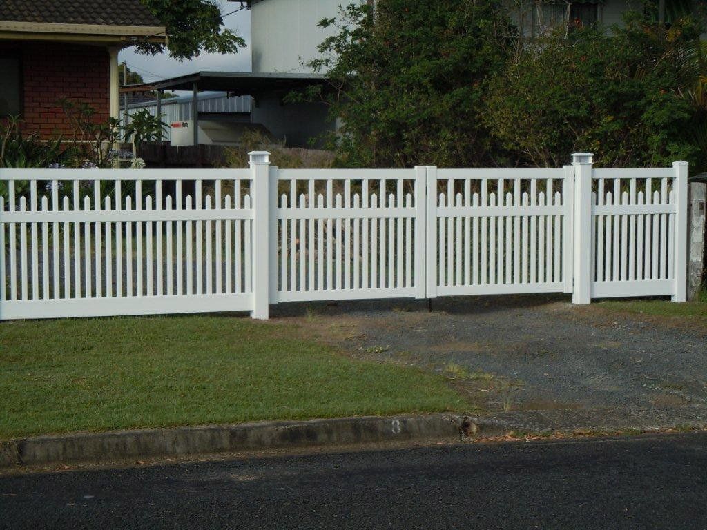 PVC Fence With Gate — Professional Fencing in Taree, NSW