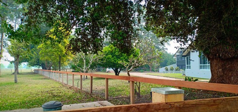 Wire Fence Around Garden — Professional Fencing in Taree, NSW