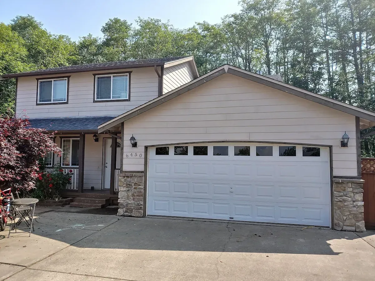 A driveway needing painting service