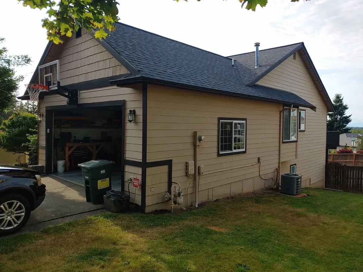 Exterior painting of a house in Bellingham, WA 
