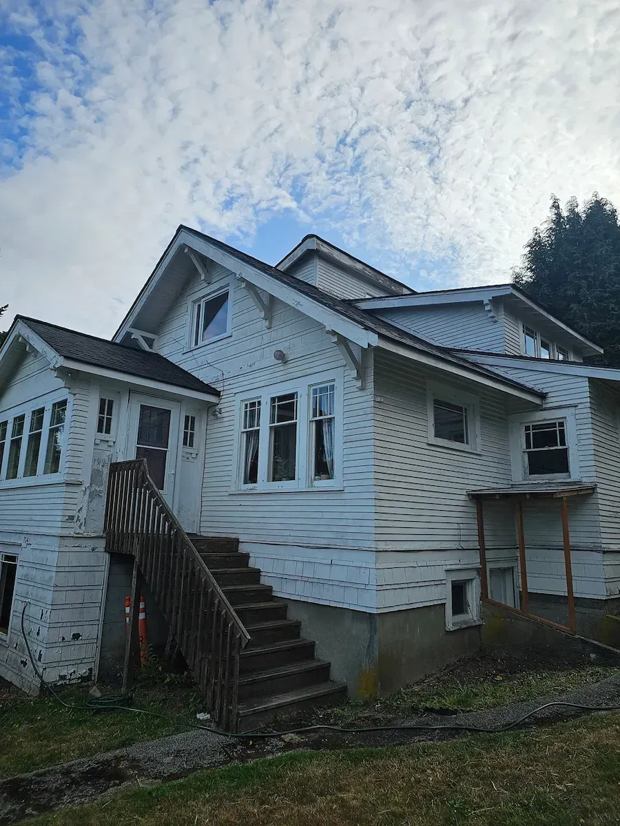 Old paint on a house in Bellingham, WA