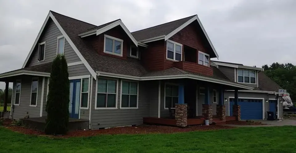 Unpainted home exterior in Bellingham Washington