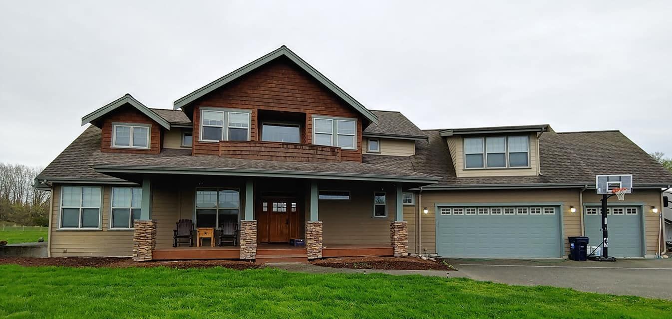Beige two-story house in Bellingham, WA