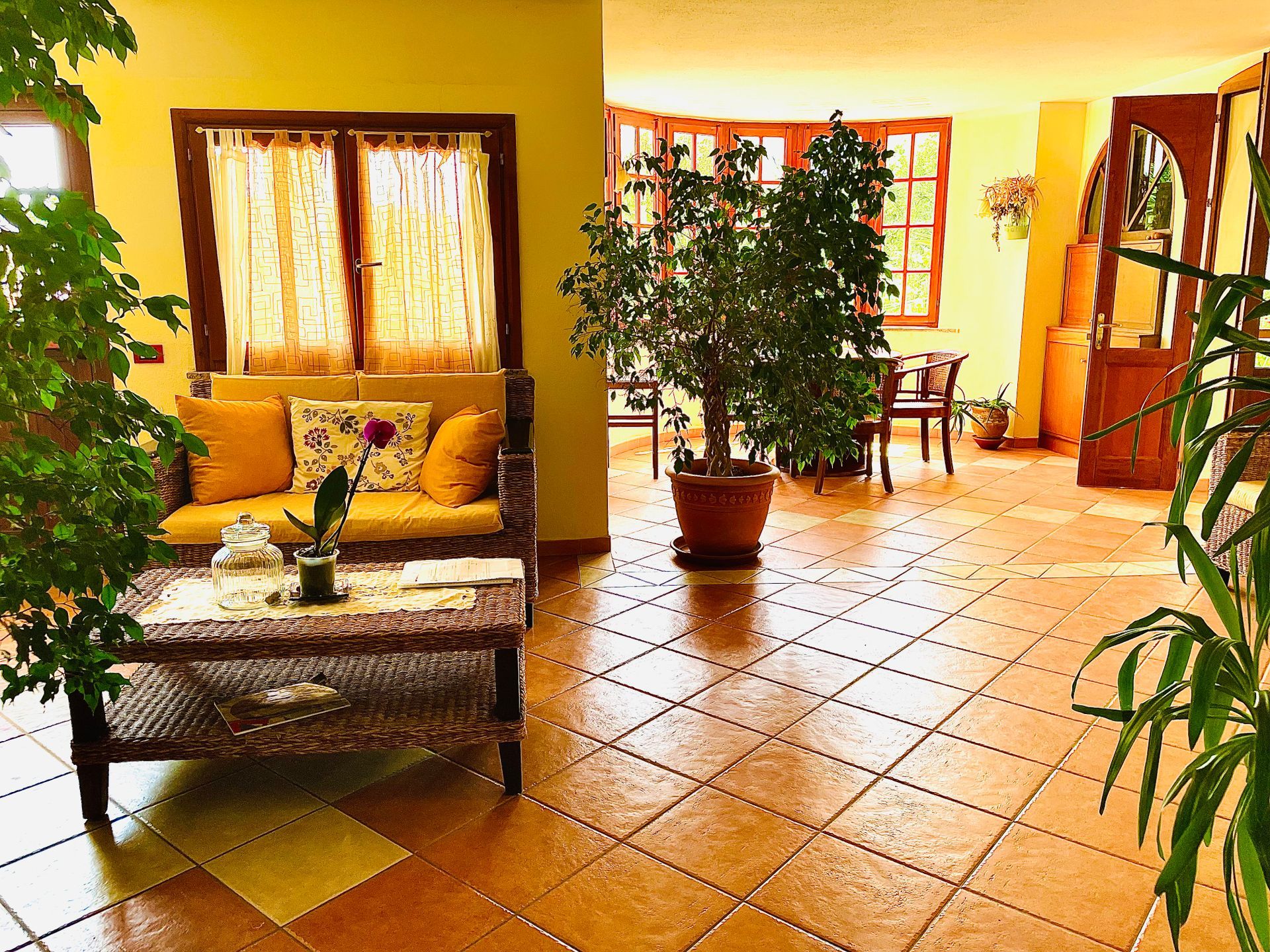 sala di attesa di un hotel