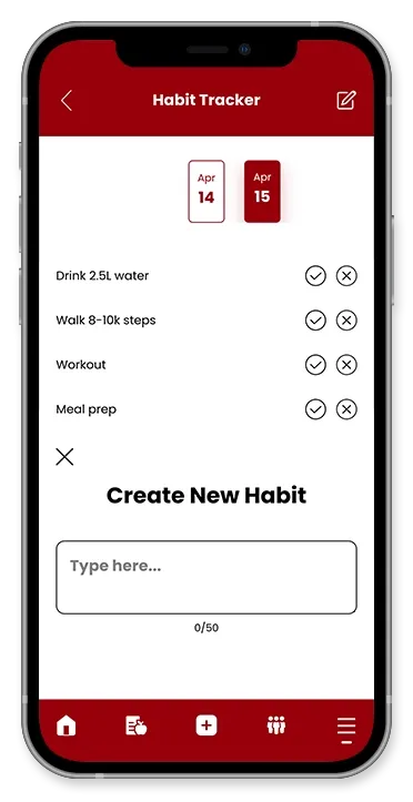 A white smartphone mockup displayed vertically against a neutral background, featuring a placeholder for app screenshots.
