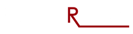A dark red capital letter R with a horizontal line extending to the right from the bottom of its diagonal stroke.