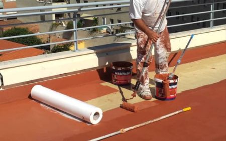 impermeabilizar terraza con clorocaucho en comunidad de vecinos en Huesca