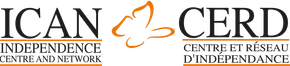 A logo for ican cerd independence centre and network