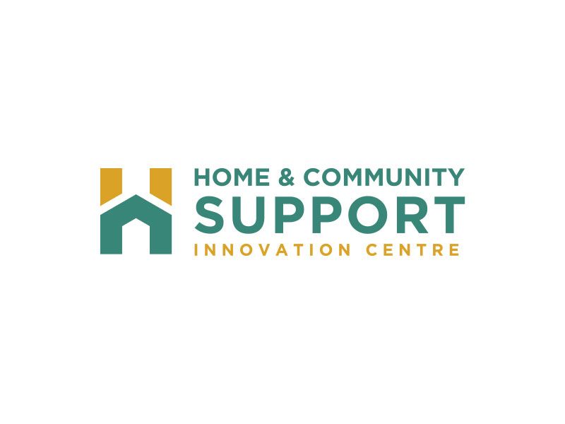A logo for a home and community support innovation centre.