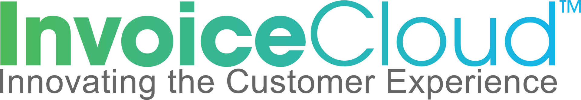 A logo for invoice cloud innovating the customer experience