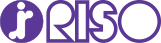 A purple and white logo for oriso on a white background.