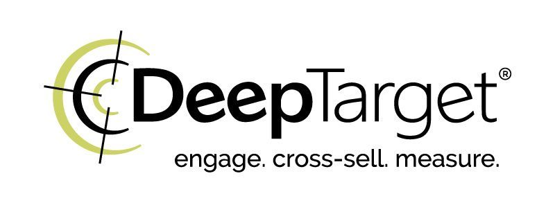 The logo for deeptarget engage cross sell measure