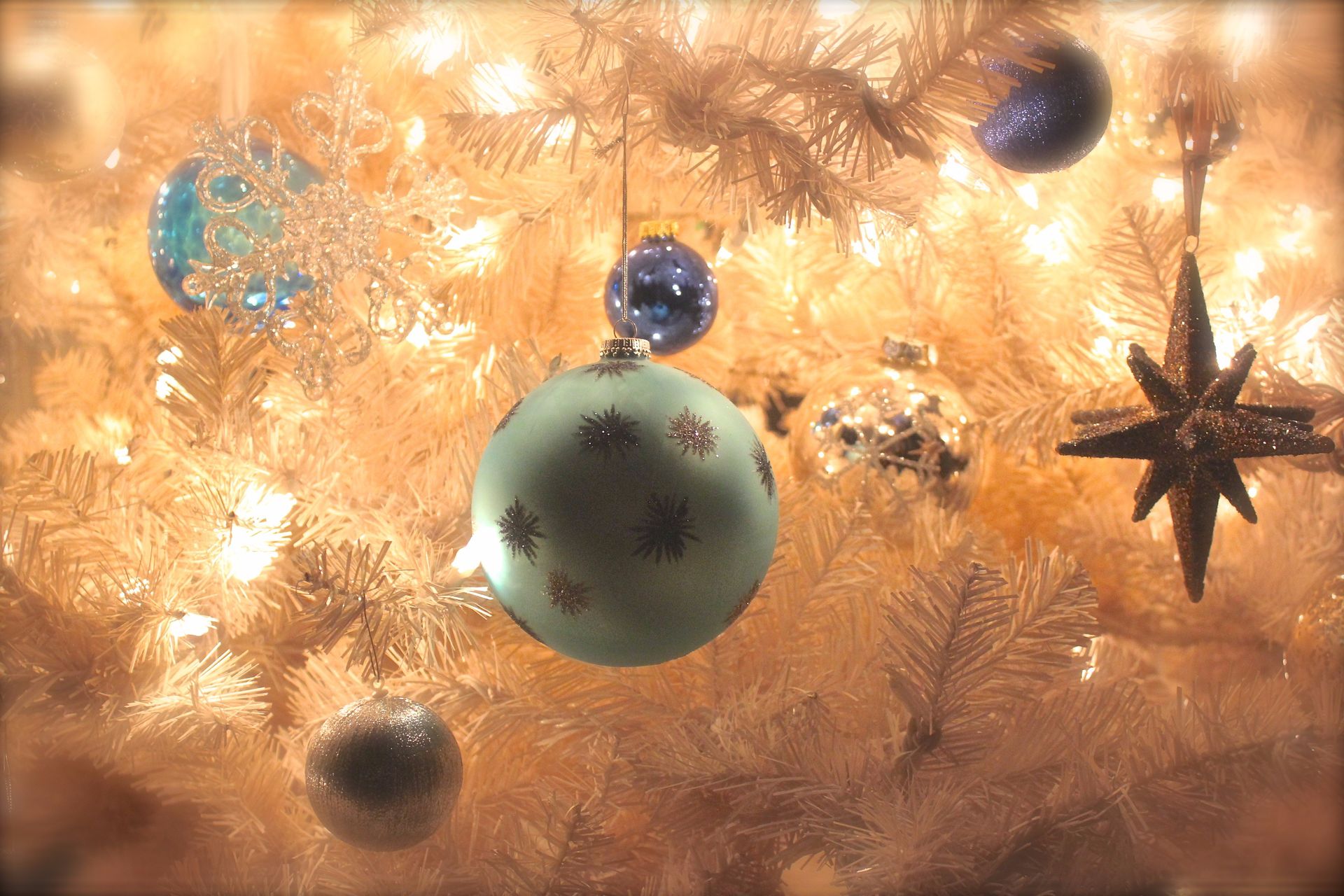 Christmas tree decorating