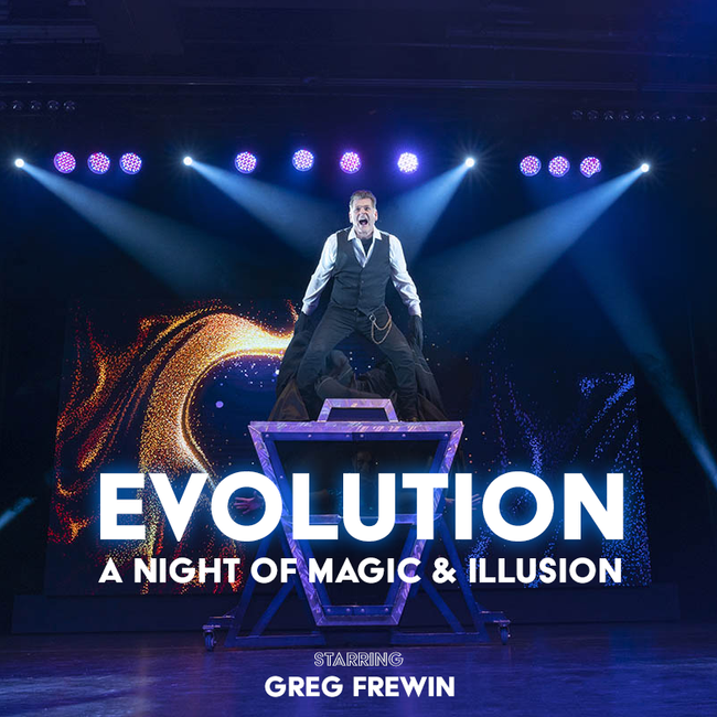 Greg Frewin Performing an Exciting Illusion