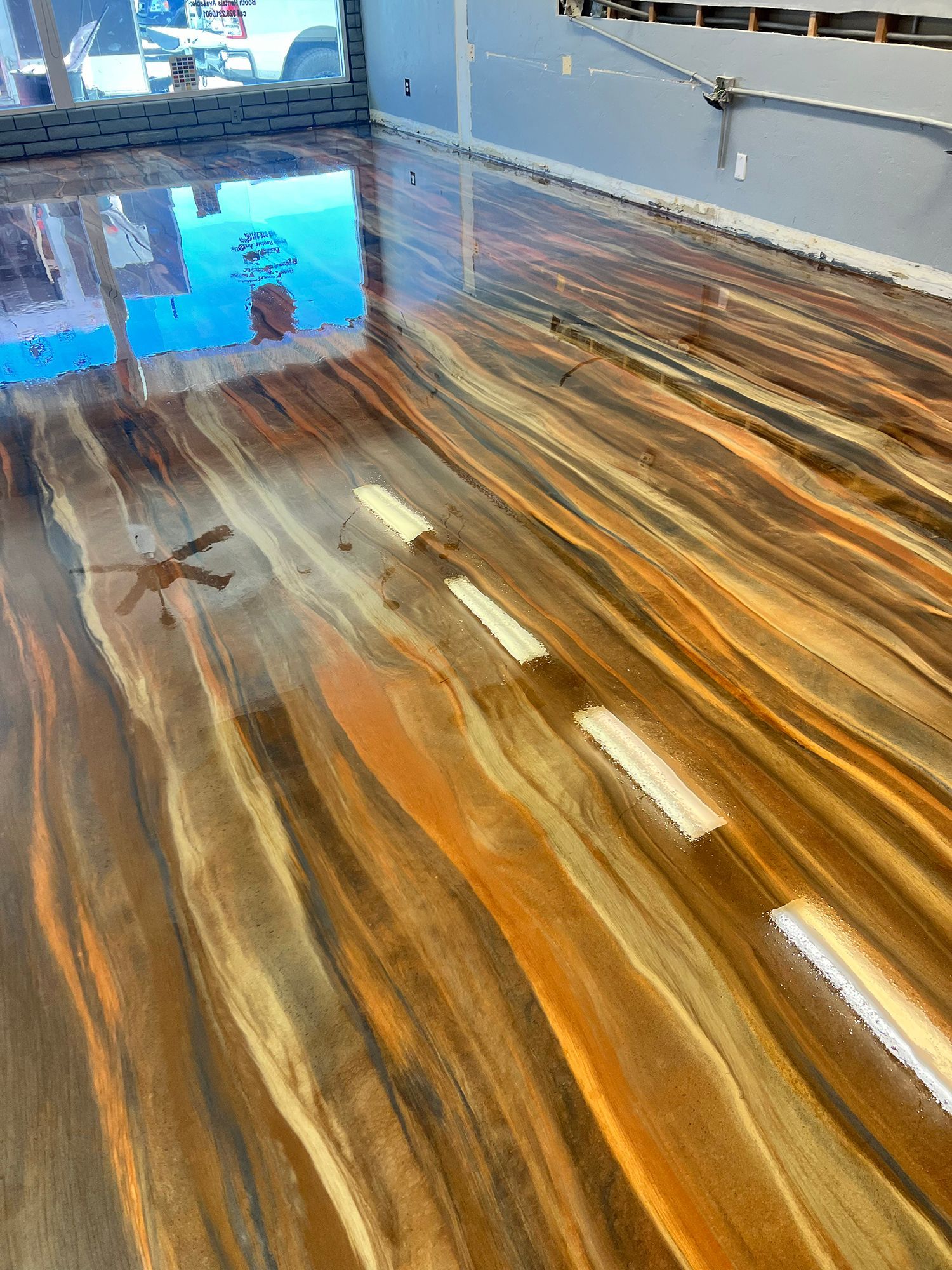 Full Throttle Custom Spaces, Lake Havasu City, AZ, metallic floor, custom epoxy