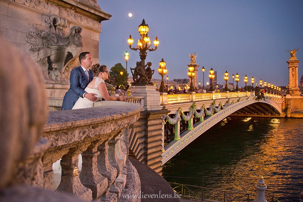 huwelijksfoto's maken in Parijs
