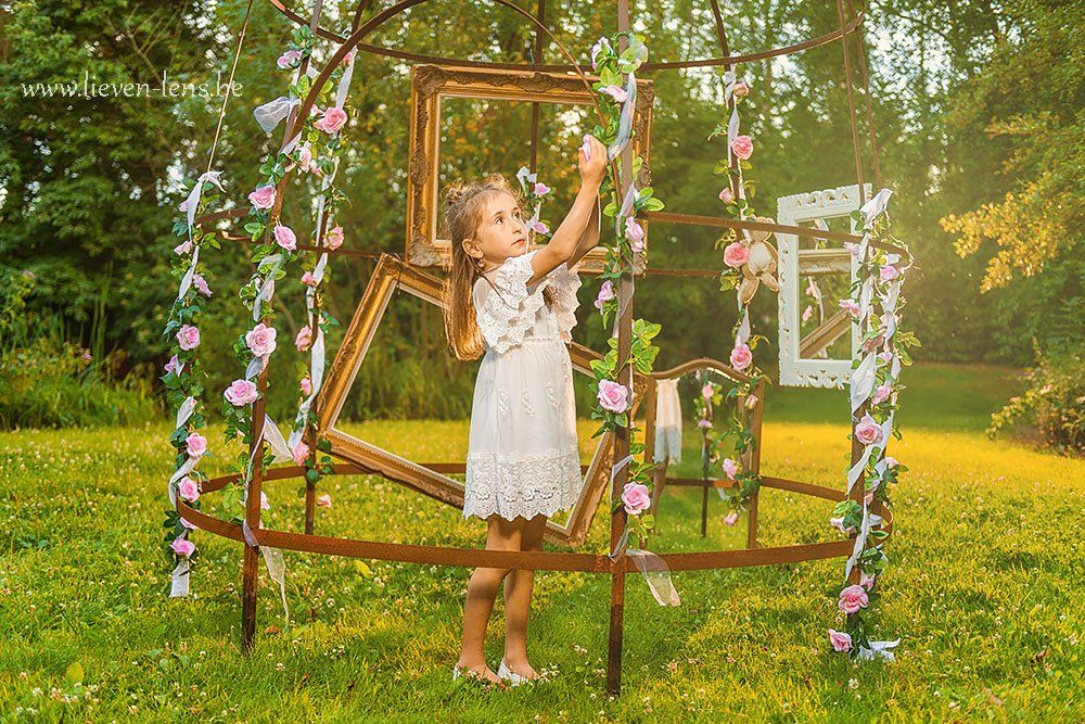 communiefoto's sprookje stijl prieel